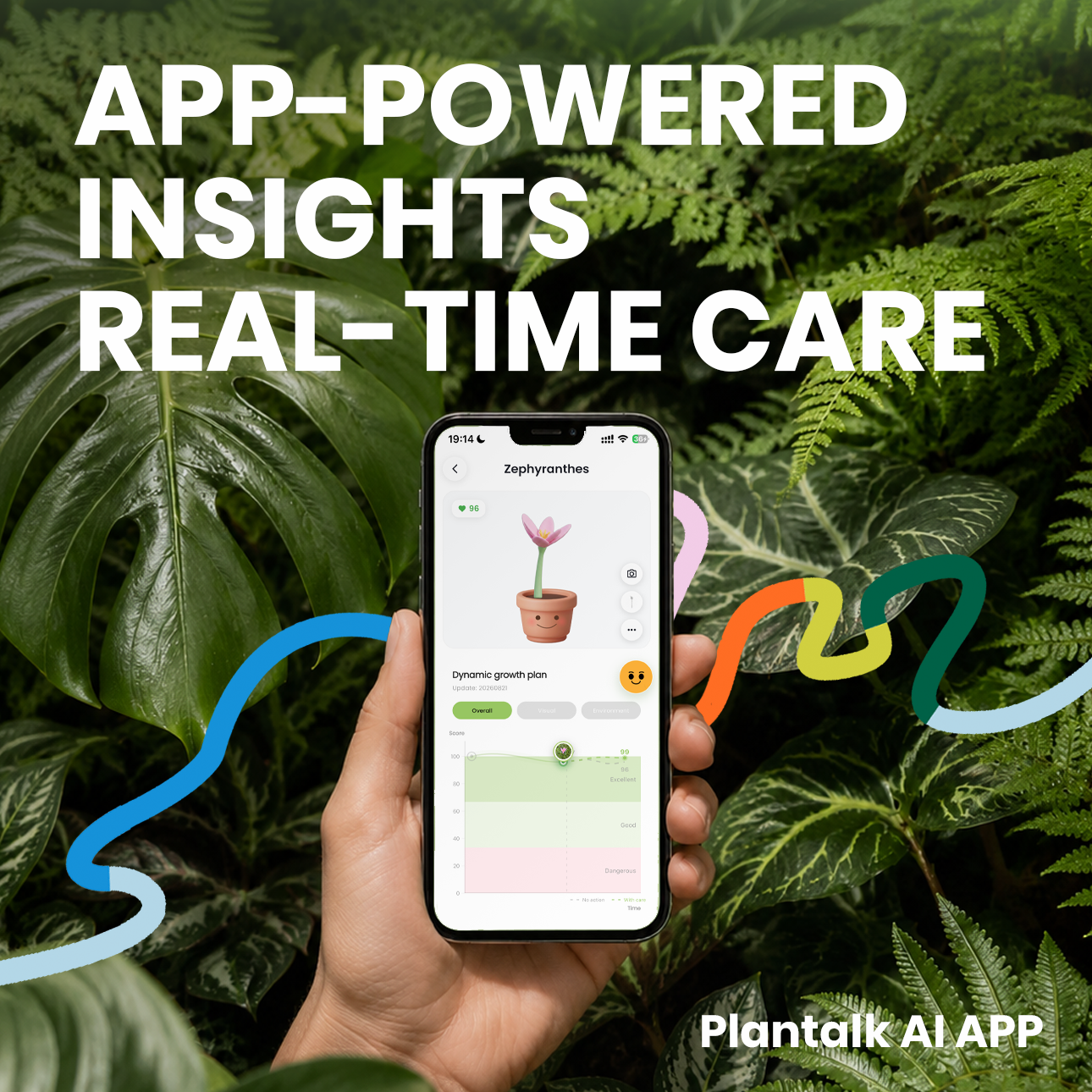Application Plantalk AI pour suivre votre plante