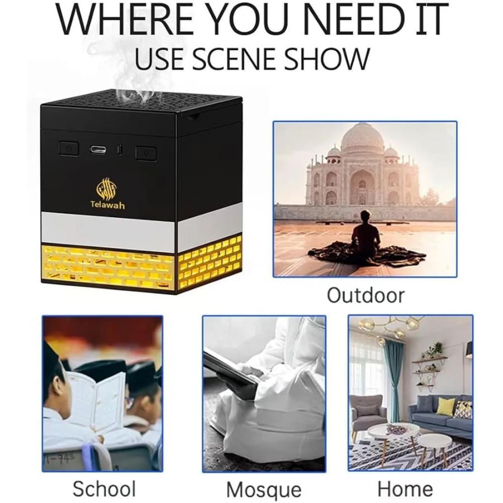 Encensoir électrique Kaaba avec Coran — SQ-718 7