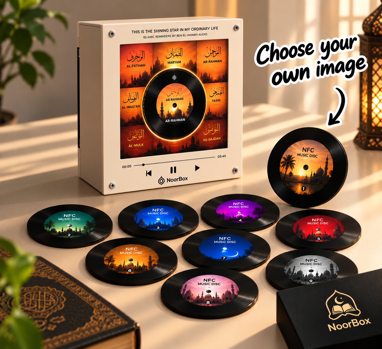 Noor Box et ses disques, visuel du fournisseur